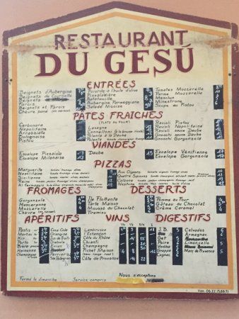 RESTAURANT DU GESU